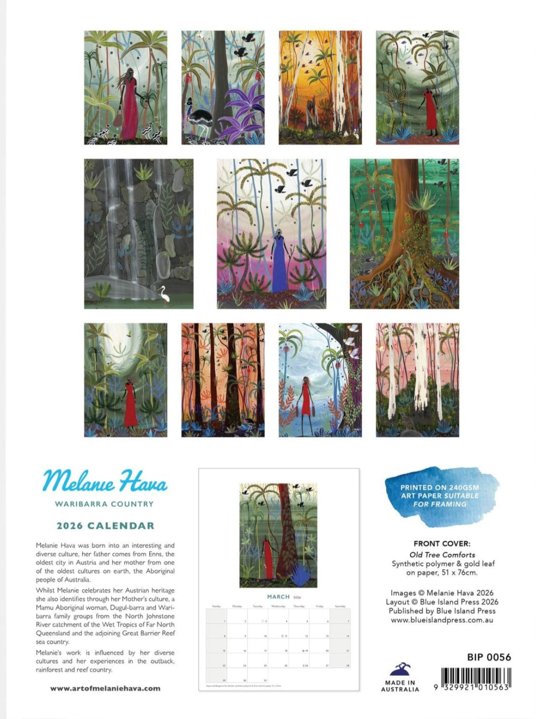 Melanie Hava Wall Calendar 2026