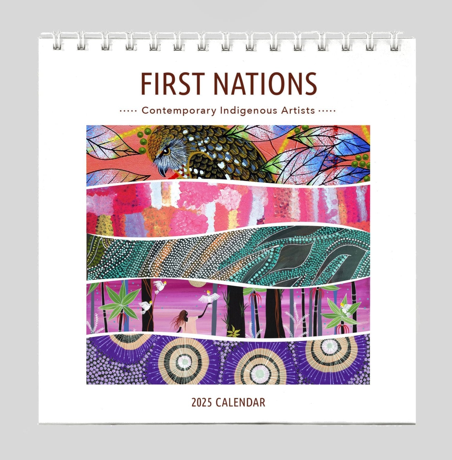 First Nations Contemporary Indigenous Art 2025 Desk Calendar