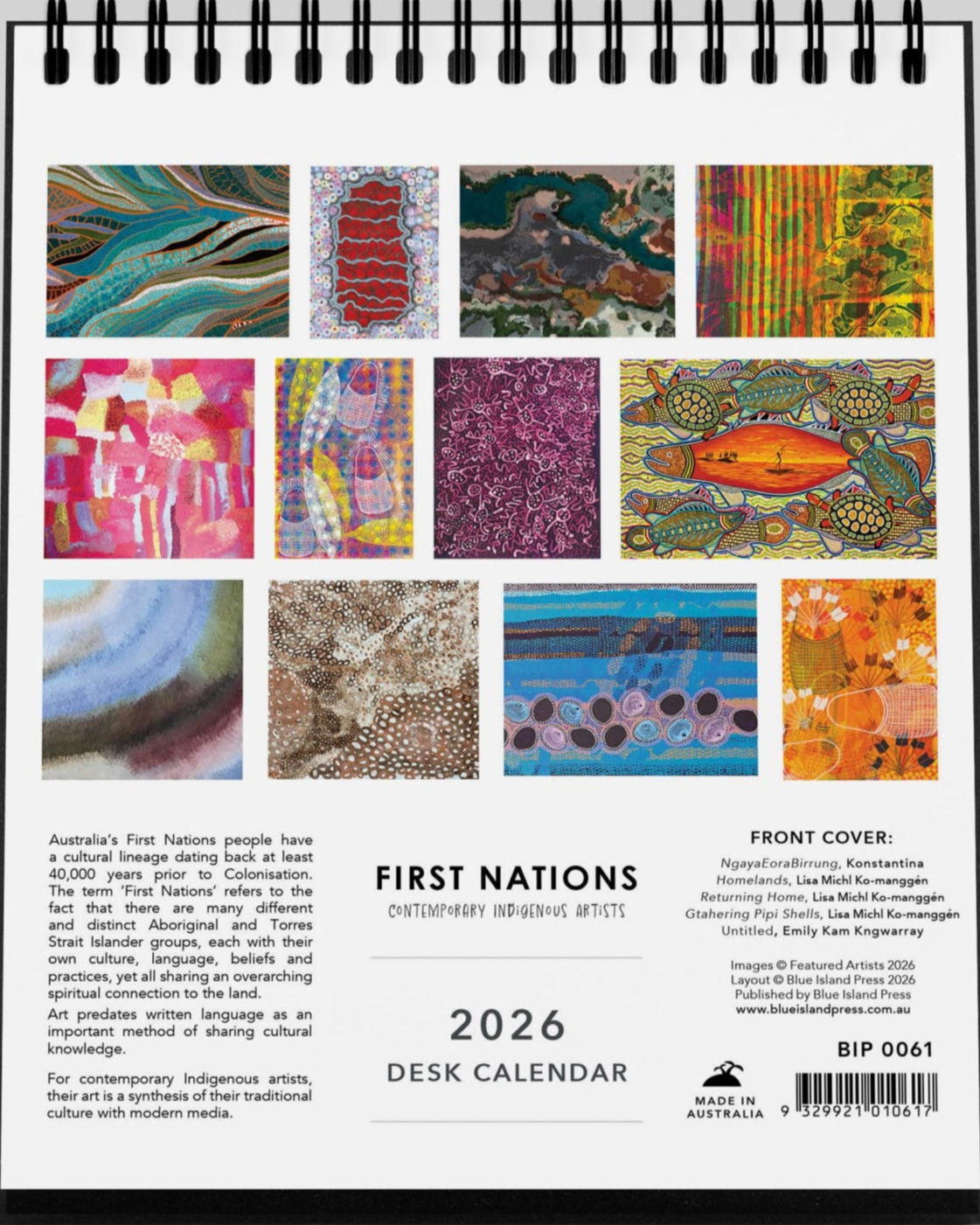 First Nations Desk Calendar 2026