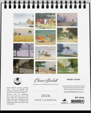 Clarice Beckett Desk Calendar 2026