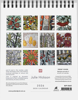Julie Hickson Desk Calendar 2026