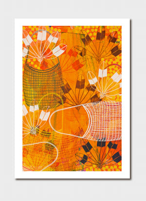 Orange Work Returning Home Print - Lisa Michl Ko-Maggen