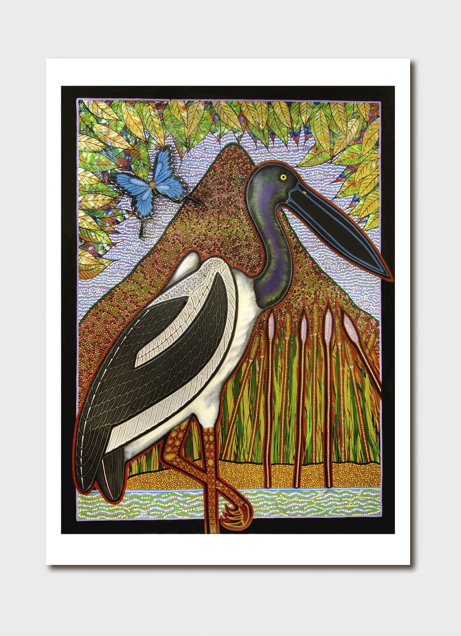 Wading Bird  Print - Oral James Roberts