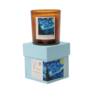 Impressionist Glass Candle 6oz/170g - Van Gogh: The Starry Night