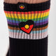 Blak Rainbow Luv Socks - Black