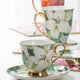 Bold Blooms White Lily Cup & Saucer