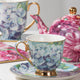 Bold Blooms Blue Hydrangea Cup & Saucer