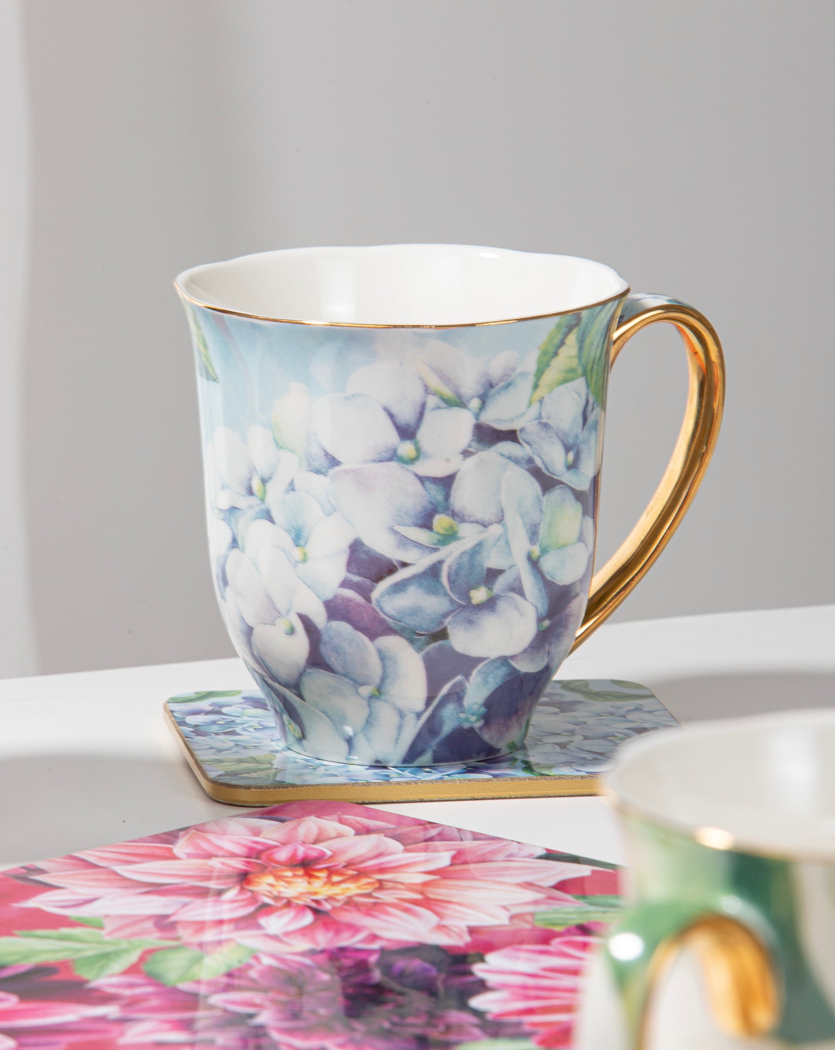 Bold Blooms Blue Hydrangea Mug