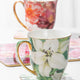 Bold Blooms Peach Peony Mug