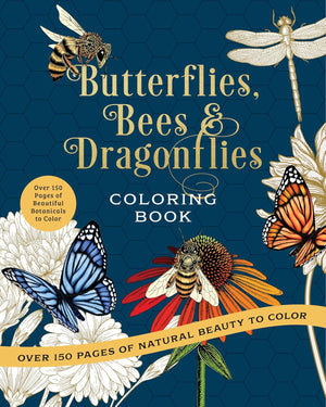 Butterflies Bees & Dragonflies Colouring Book