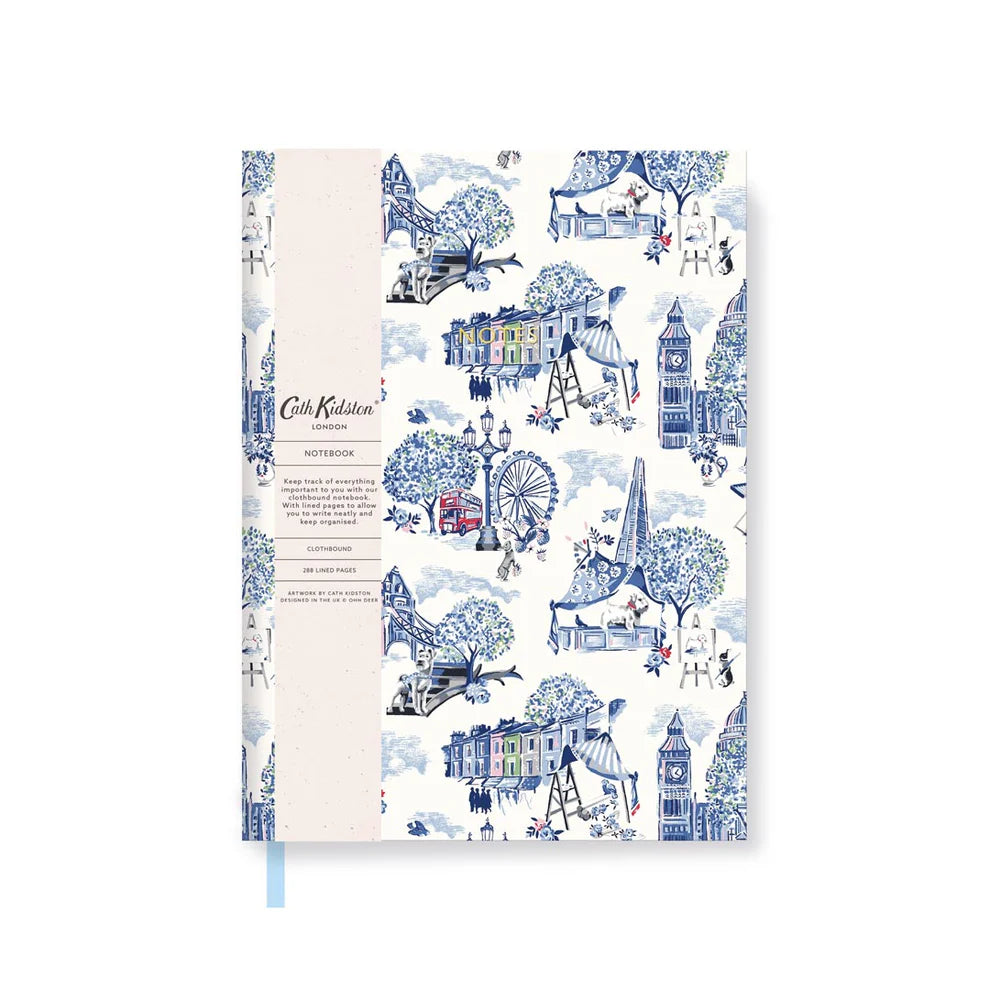 Cath Kidston London Toile Linen Notebook