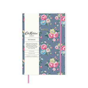 Cath Kidston Slate Grey Floral Notebook Hardcover