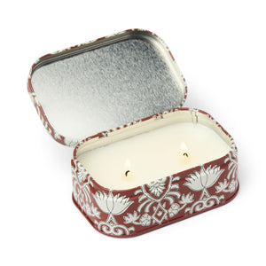 Cherie 4.5oz/127g Printed Tin Candle - French Linen & Orris