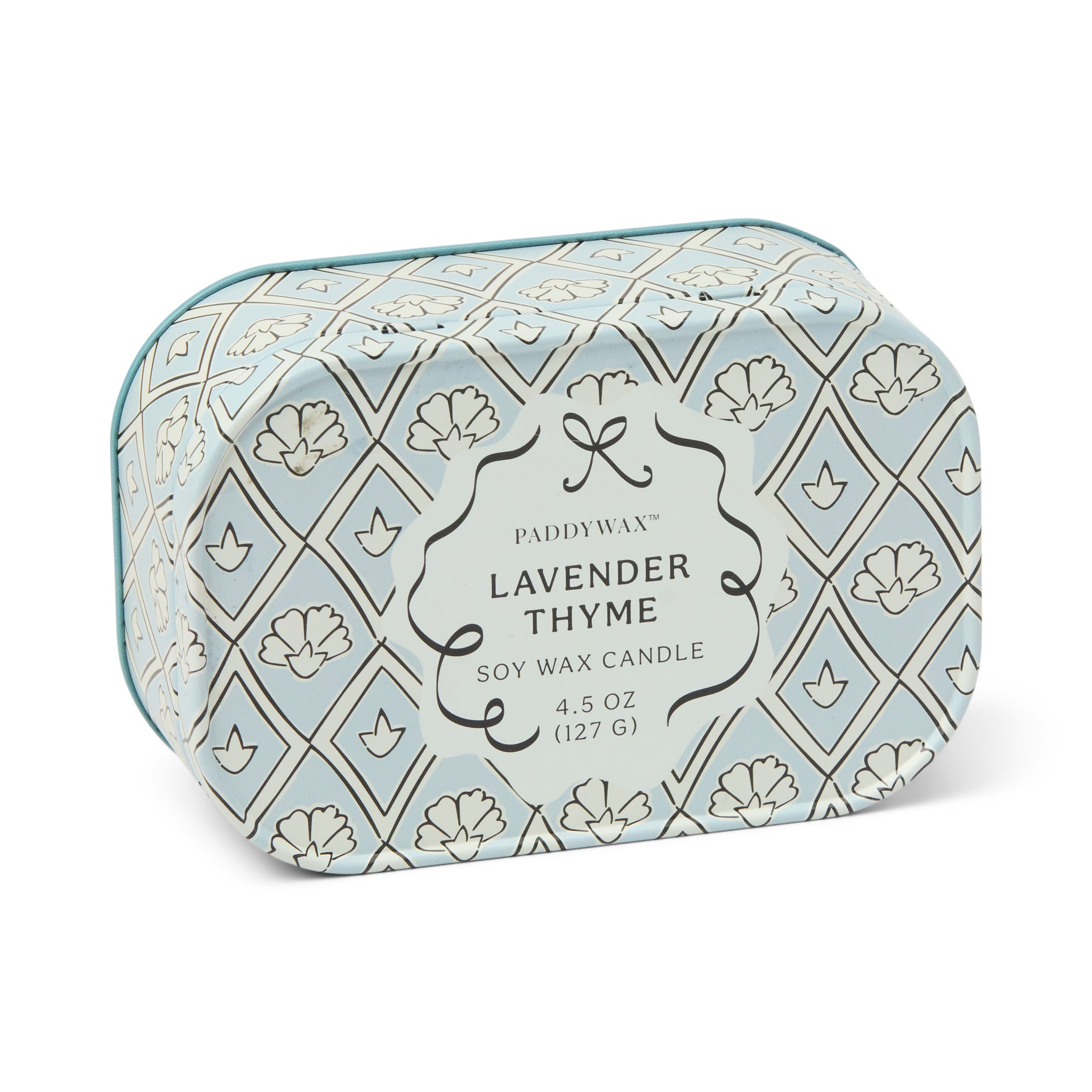 Cherie 4.5oz/127g Printed Tin Candle - Lavender & Thyme