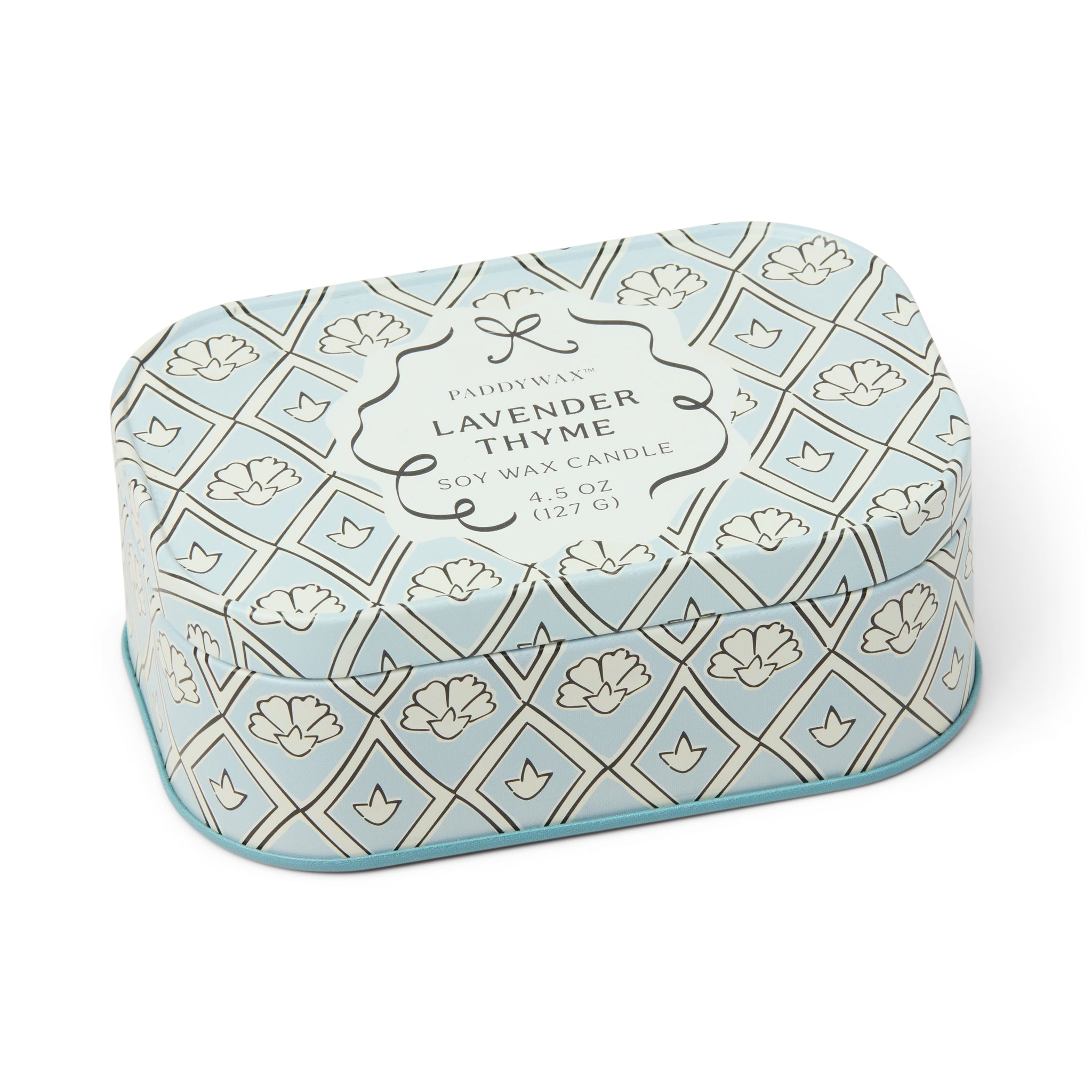 Cherie 4.5oz/127g Printed Tin Candle - Lavender & Thyme