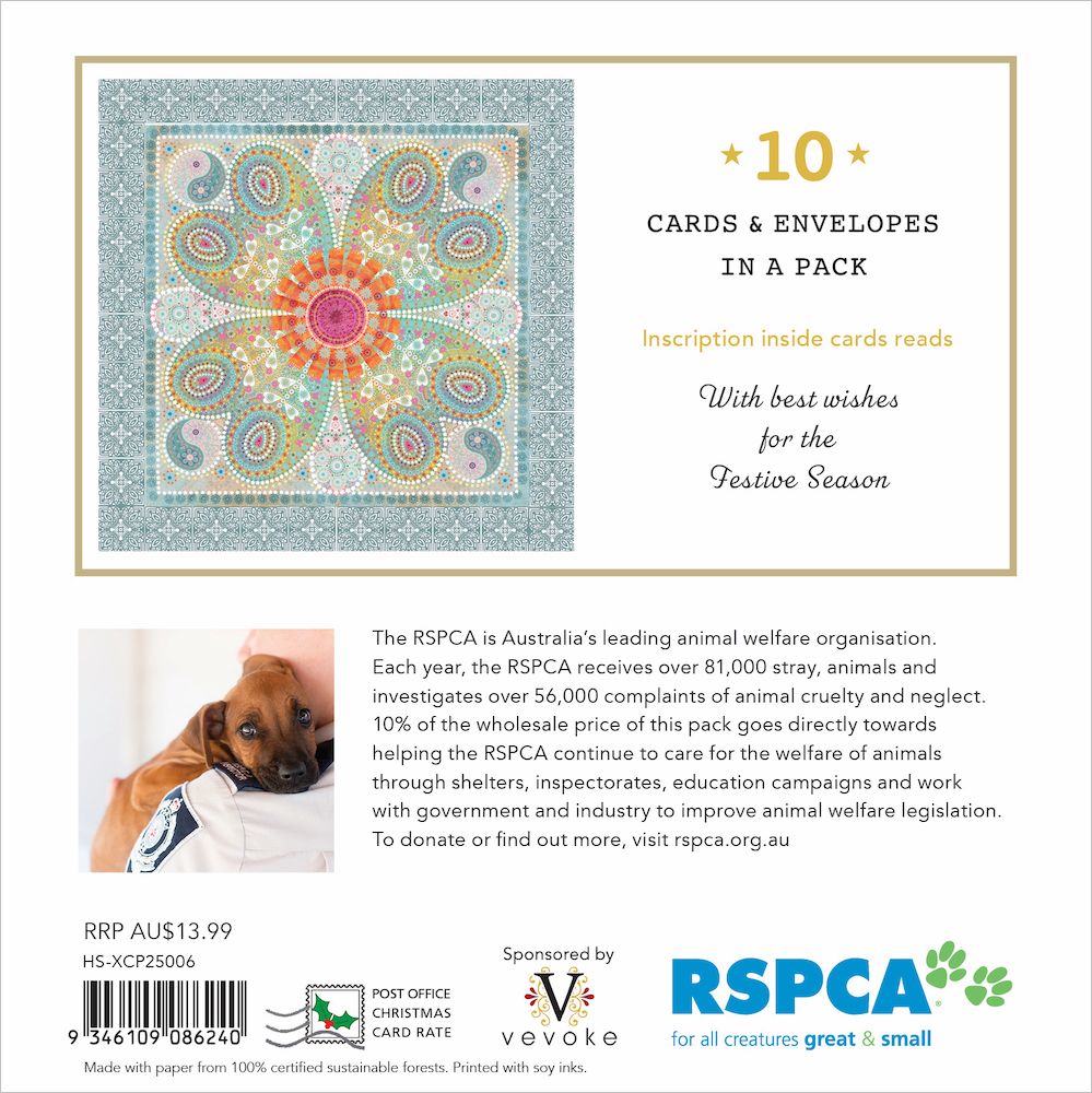 Christmas Card Wallet - RSPCA - Christmas Heart