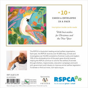 Christmas Card Wallet - RSPCA - Cockatoo