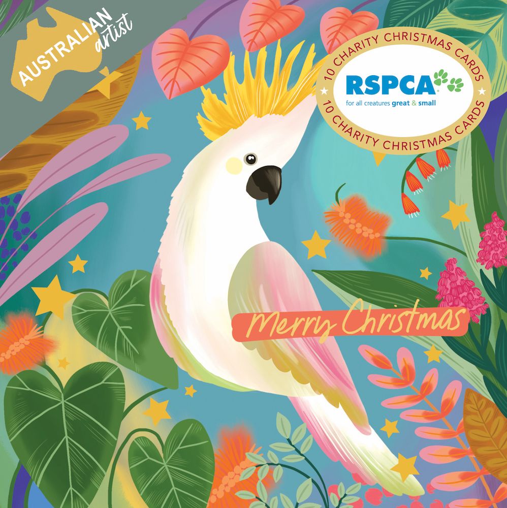 Christmas Card Wallet - RSPCA - Cockatoo