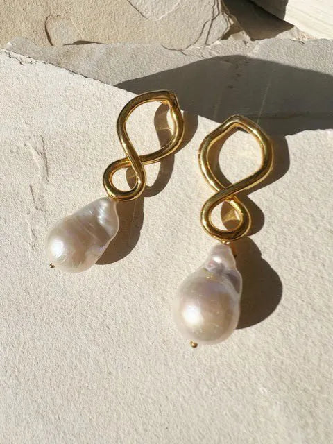 Corsica Pearl Drop Earrings