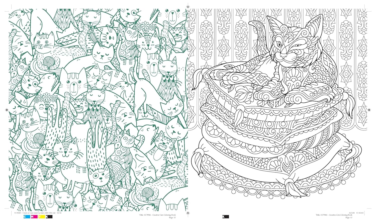 Creative Cats Coloring Book