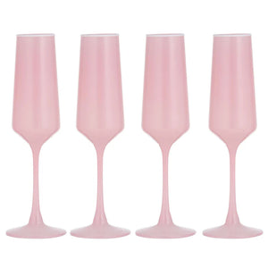 Chelsea Champagne Glasses Blush 4 Pack