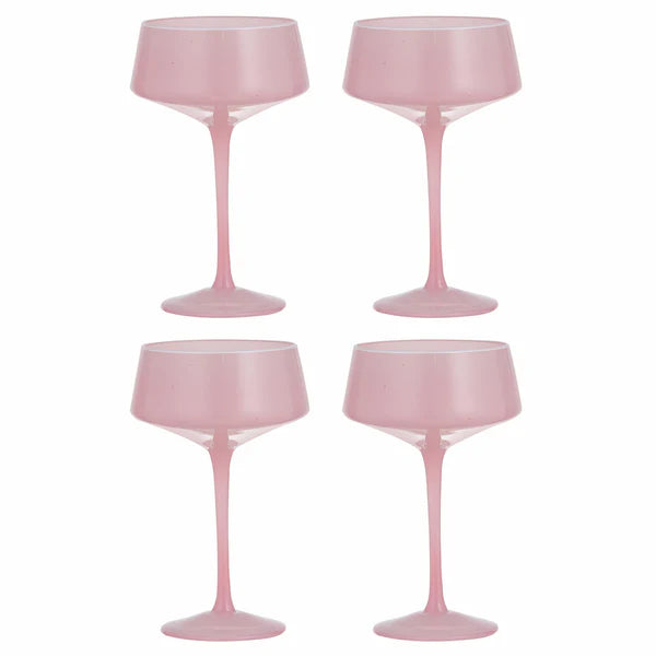 Chelsea Coupe Glasses Blush 4 Pack