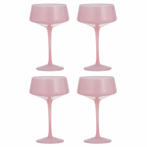 Chelsea Coupe Glasses Blush 4 Pack