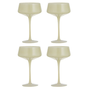 Chelsea Lemon Coupe Glasses 4 Pack