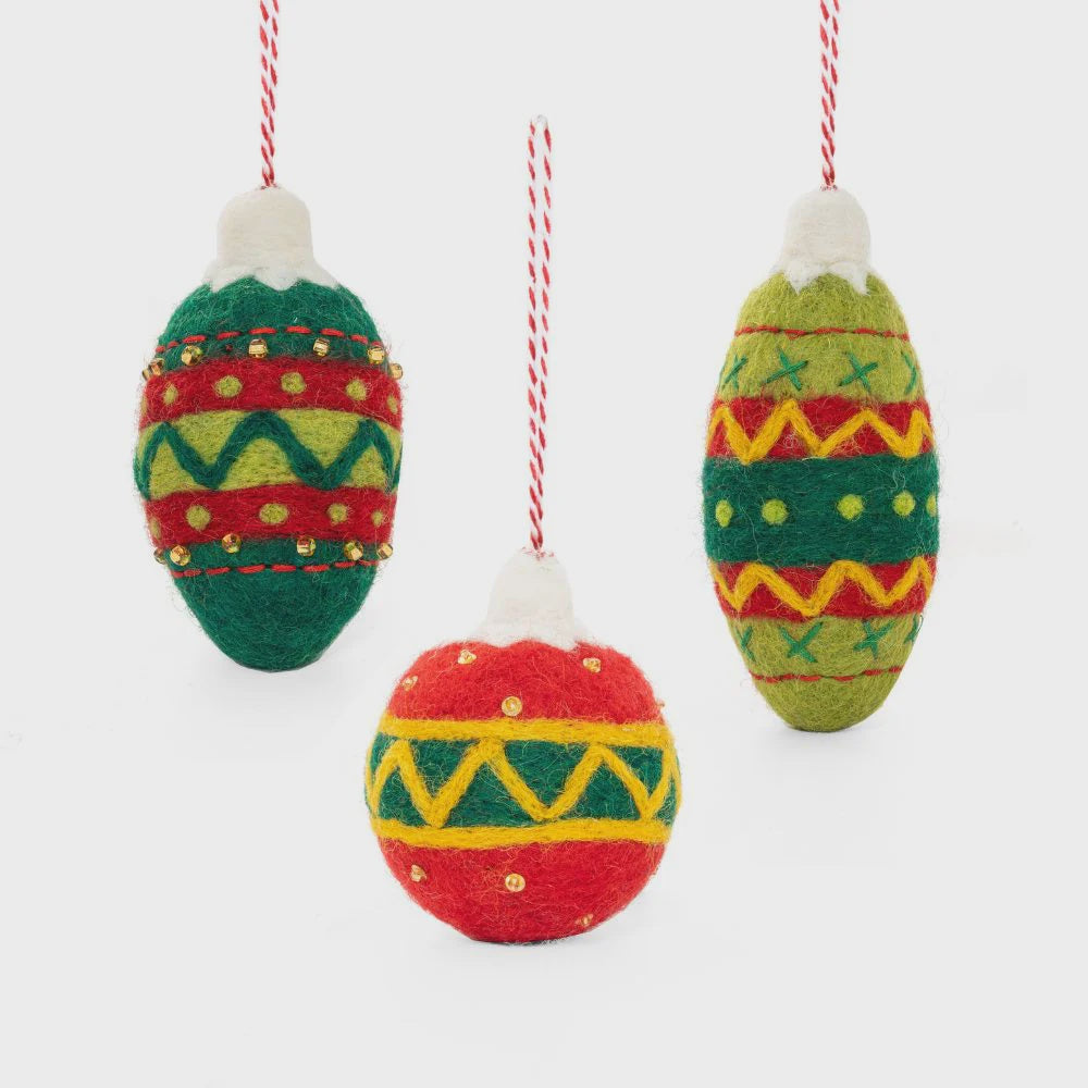 Christmas Decoration Set - Shaped Baubles