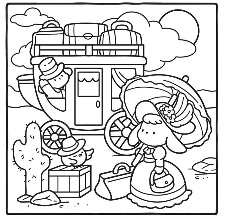 Cozy Eras Cute Colouring Book