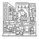 Cozy Japan Cute Colouring Book