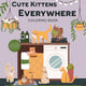 Cute Kittens Everywhere Colouring Book