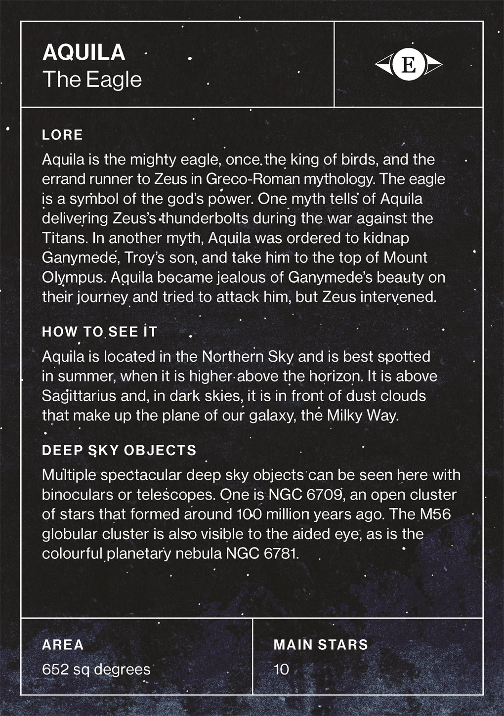 Deck of Stars: A Guide to the Night Sky