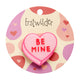 Candy Heart Mini Brooch Pink
