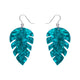 Large Leaf Essential Green Drop Earrings