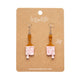 Paint Brush Ripple Drop Pink Earrings