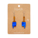 Paint Brush Ripple Drop Blue Earrings