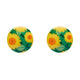 Sunflower Rounded Stud Earrings