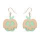 Poison Apple Glow in the Dark Gold Drop Earrings