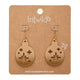 Round Bauble Gold Drop Earrings
