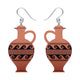 Lekythos Drop Earrings Copper