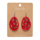 Moonlight Drop Red Earrings