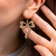 Bows Drop Earrings - Gold