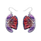 Fervent Feather Flower Drop Earrings