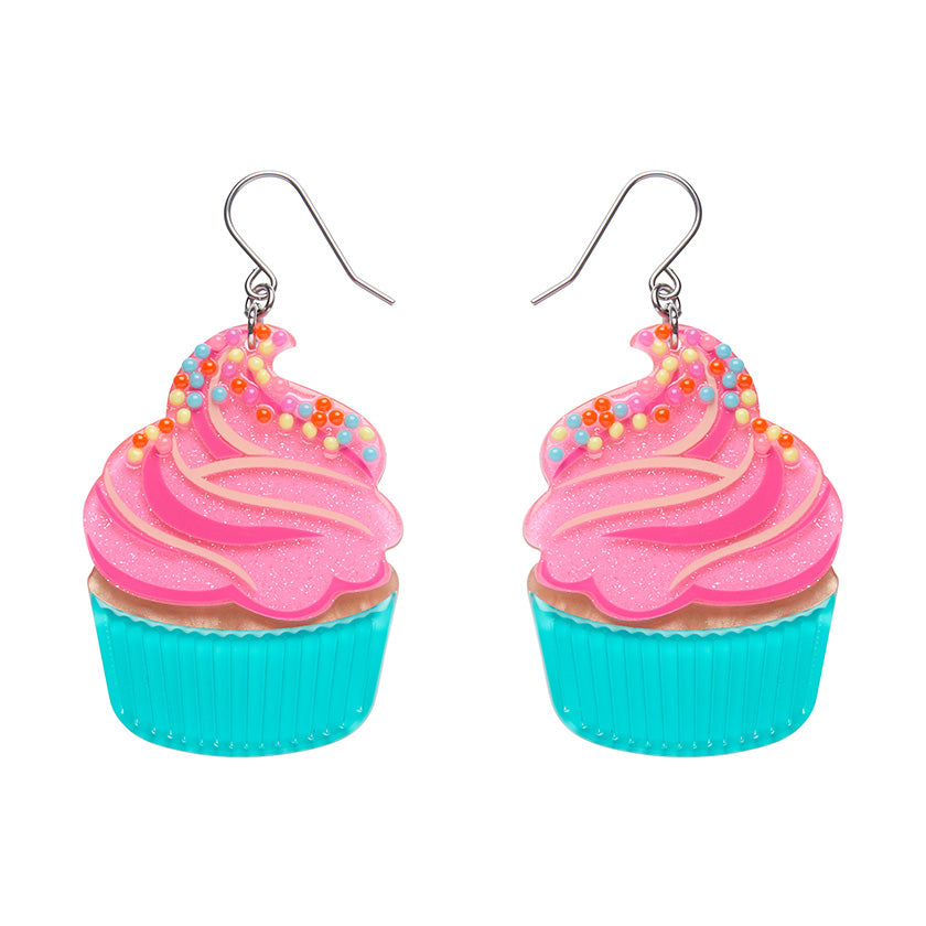 Iced Cupcake Drop Earrings