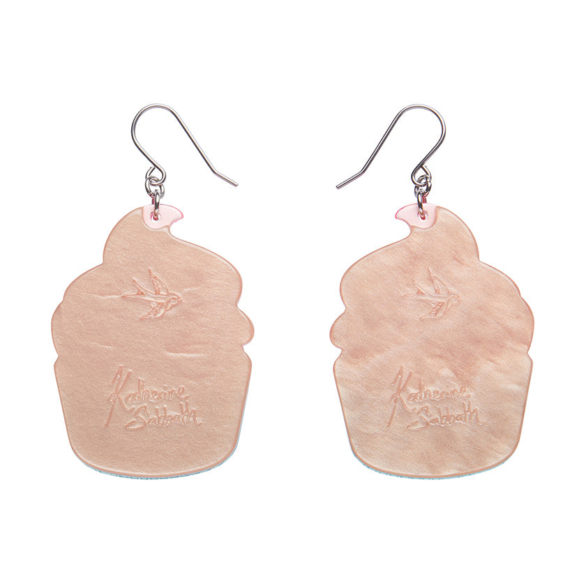 Iced Cupcake Drop Earrings