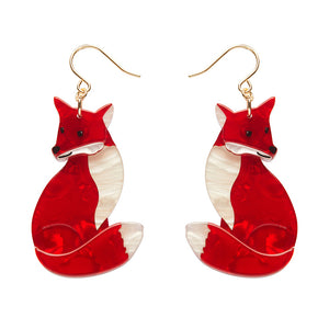 Charming Fox Drop Earrings