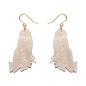 Regal Woodland Owl Drop Earrings