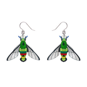 Glimmer the Hawk Moth Drop Earrings