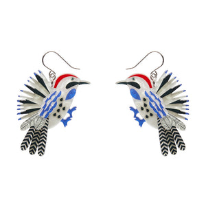 Wonderous Woodpecker Drop Earrings